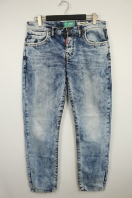 CIPO & BAXX CBJ Denim Thick Stitch Embroiderd Regular Fit Jeans W34 L32