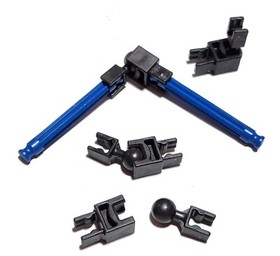 12 Rare K'NEX Dark Gray Large Ball & Socket Hinges Joint Connectors Clips KNEX