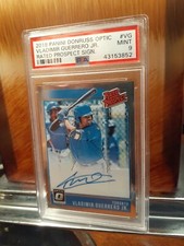 2018 Vladimir Guerrero Jr. Rated Prospect On Card Signature Bluejays. Psa 9 Mint