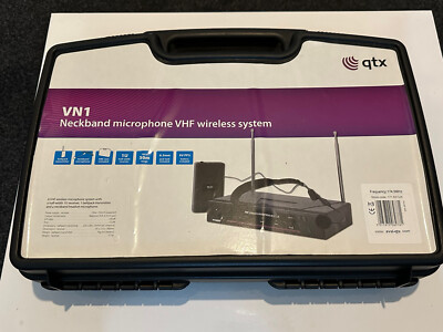 QTX Sound 171.837 VN1 VHF kabelloses Mikrofonsystem mit Headset