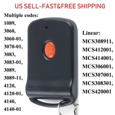 For Linear 3089 MultiCode Remote MCS308911 Gate Garage Opener Remote Transmitter
