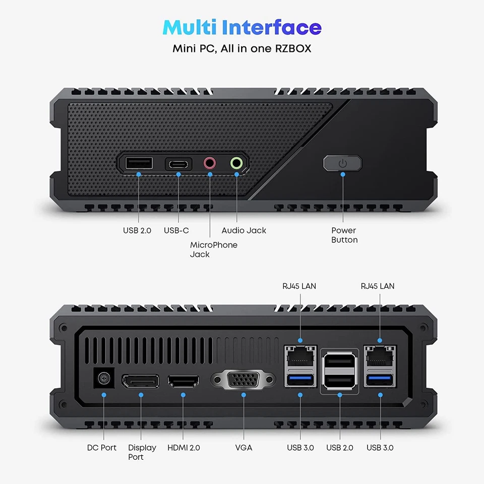 CHUWI AMD Ryzen 7 4900H RZBOX Mini PC 4.6Ghz Windows 11 Desktop Computer 16+512g - Image 4 of 4