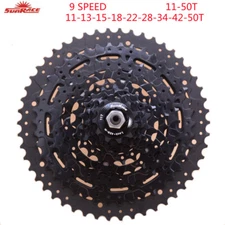 SunRace 9 Speed Bicycle  Cassette MTB Mountain Cassette Bike Parts 11-40/46/50T