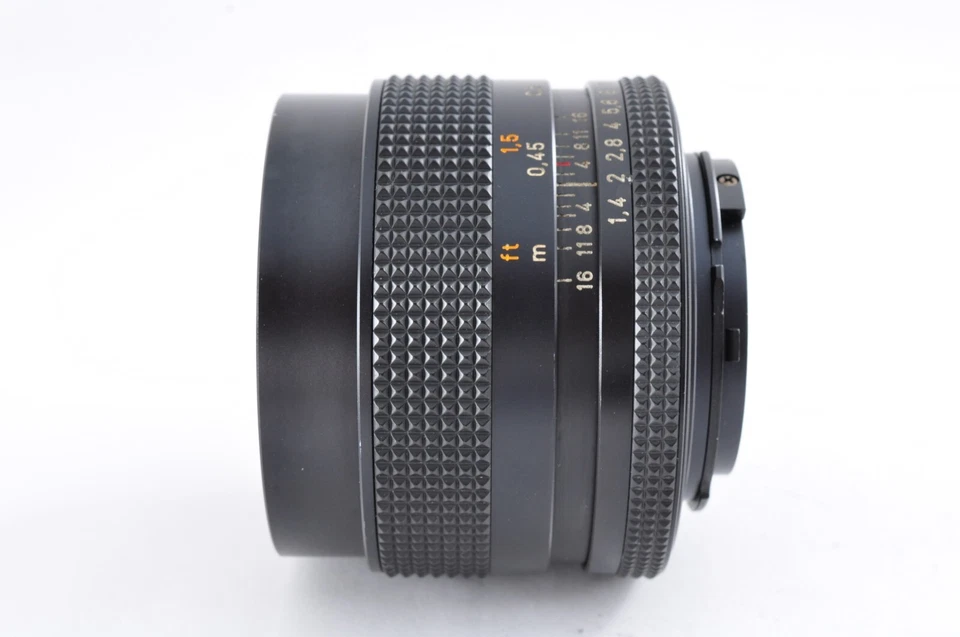 Contax Carl Zeiss Planar T* 50mm F1.4 AEJ Prime MF C/Y From Japan [Exc3 w/Hood] - Image 3 of 4