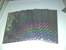 5X HOLOGRAPHIC SILVER PAPER 30X21 CM/1 SIDE/ BUY MORE AND GET DISCOUNT NEW