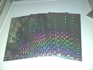 PACKAGE WITH 100 HOLOGRAPHIC PAPERS //1 SIDE //30X21 CM NEW