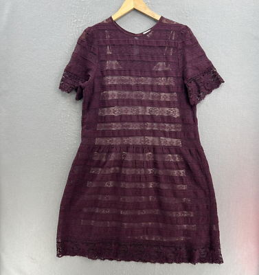 sundance crochet dress Purple Size 10 Overlay Cap Sleeve Lined Knee Length Style:Top with beading Periwinkle Blue Bridesmaid Dress special-offer Karmen režek Reclaimed romance is the