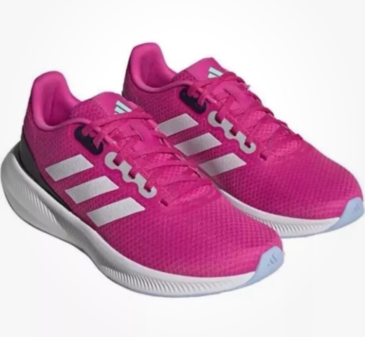 Adidas RunFalcon 3.0 Wide Width Running Shoe Fuchsia Pink Womens