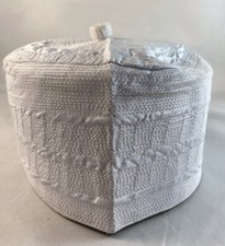 Authentic African Native Made Embroidery Fila/ Kufi Hat  22-1/2  