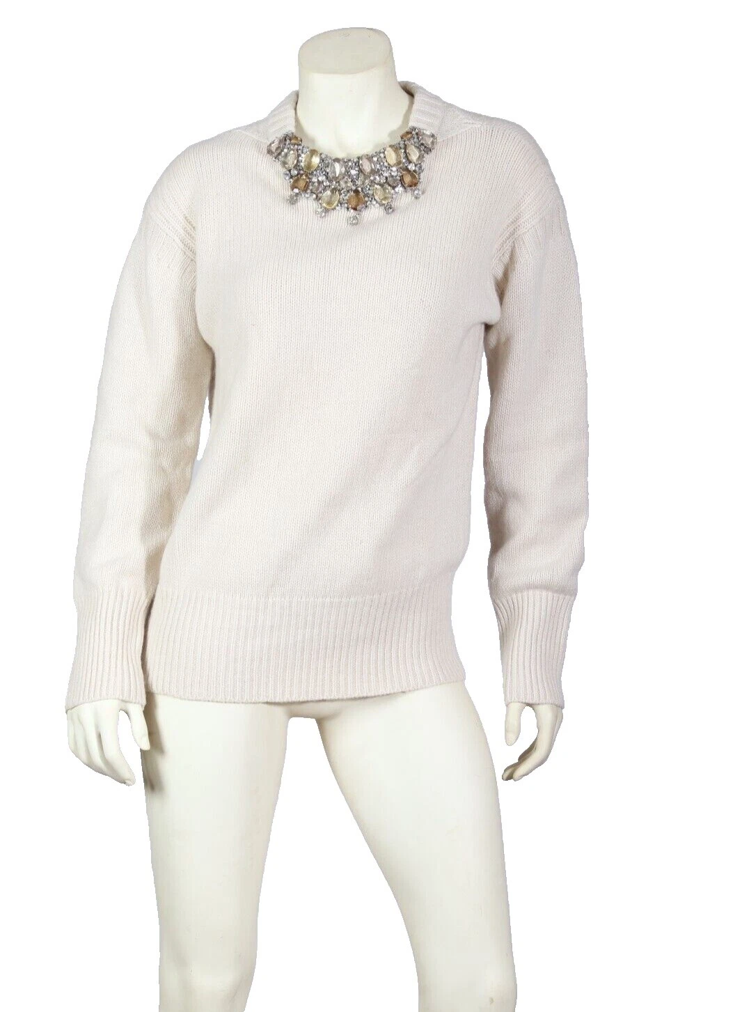 Suéteres femininos Branco Burberry Cashmere