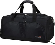 Large Sports Holdall Duffel Bag in Black