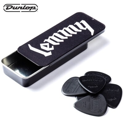 Dunlop MHPT02 Motorhead Lemmy Signature Guitar Picks Tin 6-Pack Assorted 1.14mm