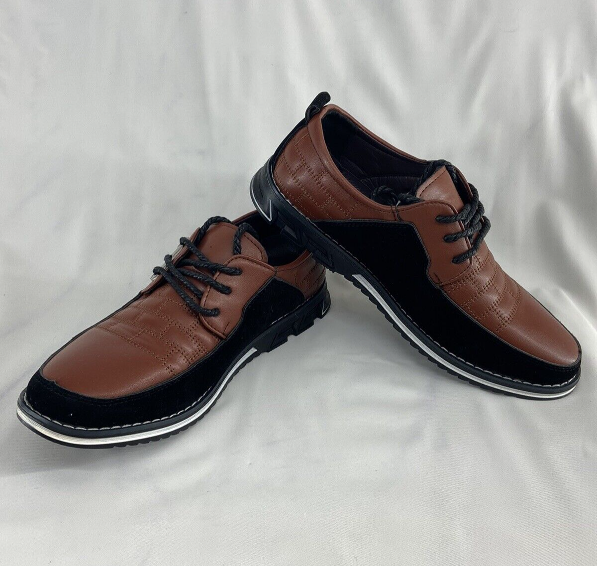 mens brown dress shoes size 6 MENS Pecan Brown Leather Dress Shoes main image 0