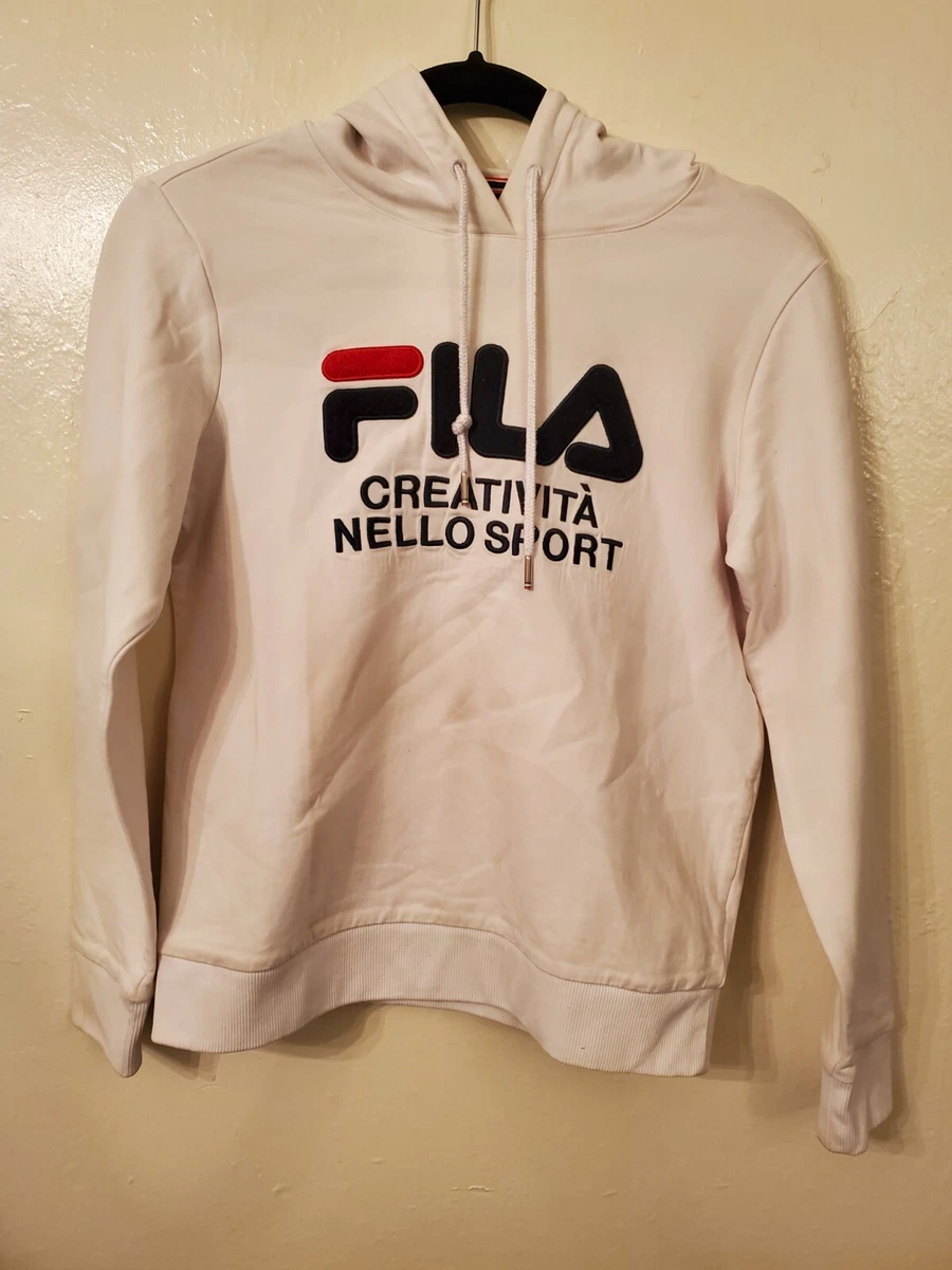 White fila sweatshirt sale