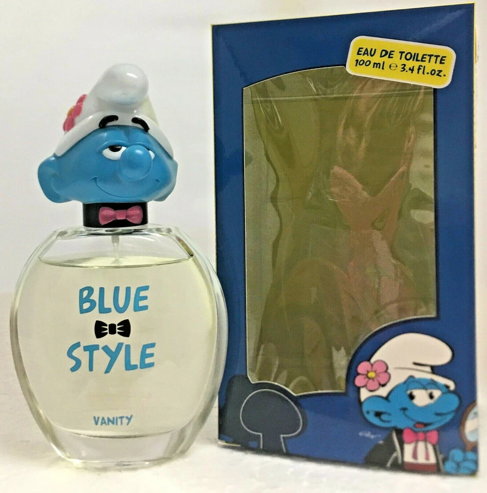 Los Pitufos Vanity de Blue Style para niños 3,4 OZ eau de parfum spray en caja nuevo Foto 3 de 4
