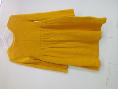 Old Navy Toddler Size 3T ~ Yellow Jersey-Knit Long-Sleeve Dress | eBay