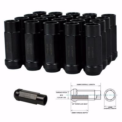 20-Piece Godspeed Type-3 Steel Lug Nuts – M12x1.5, Red – Fits Honda Acura Toyota
