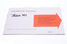   LEICA M M2 CAMERA ORIGINAL INSTRUCTIONS MANUAL GERMAN 141-1