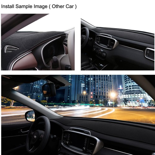 Non-Slip Dash Mat Cover Black Dashboard Cover for 2013 - 2019 Renault Captur RH - Afbeelding 3 van 10