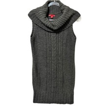 Liv Sweater Dress Women’s Size XL Gray Cowl Neck Sleeveless