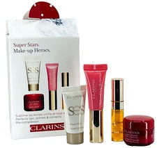 Clarins Super Stars Make up Heroes 4PCS HOLIDAY Set NIB  SALE
