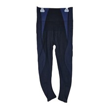 SPANX Curved Lines Blue  Black Seamless Pants Leggings Women's XL Active