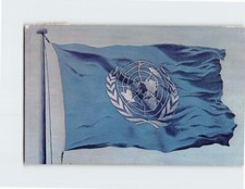 Postcard The flag of the United Nations New York City New York USA
