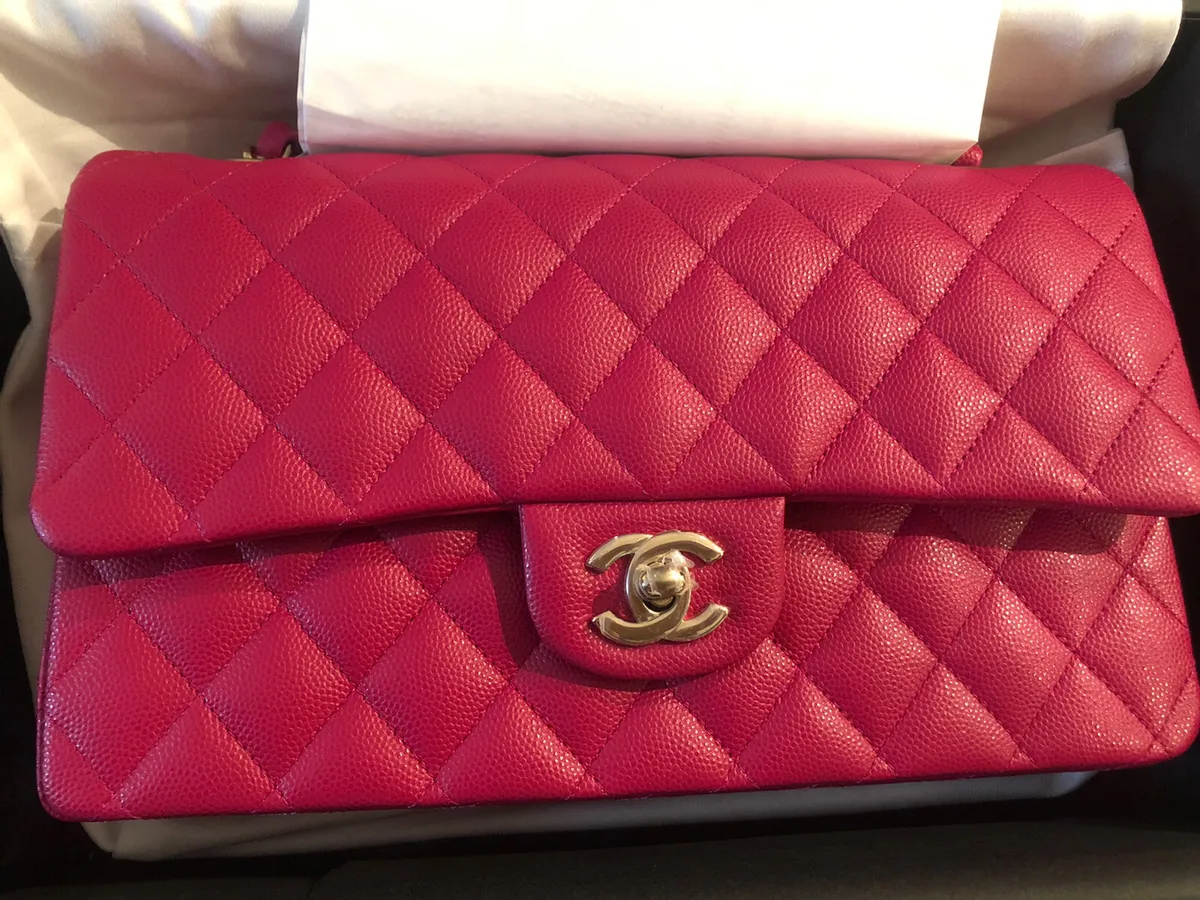 chanel pink handbag new