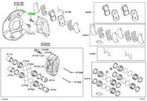 ПОДЛИННЫЙ БОЛТ КРЕПЛЕНИЯ СУППОРТА -TOYOTA HILUX MK6/7 2005-2017 - Изображение 2 из 4