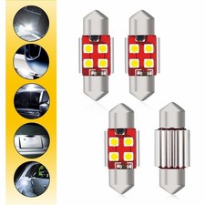 4x 6000k 31MM Dome/ DE3175 LED Map/ Interior Courtesy/ Luggage Door/ Light Lamps