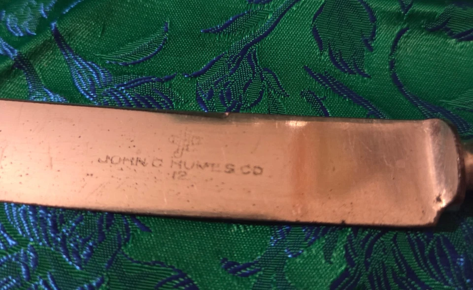 Набор из 4 антикварных посеребренных обеденных ножей JC Humes виноград, виноградник, Concord 1906 - Изображение 3 из 3