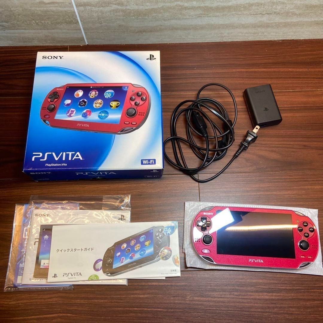 PlayStation PS VITA Console Wi-Fi Model Red PCH-1000 ZA03 Japan