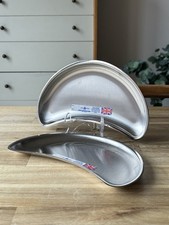 Vintage 1970s Pair of Chichester Stainless Steel Serving Dishes Made In England
