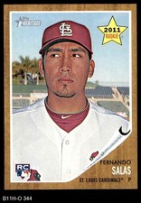 2011 Topps Heritage #344 Fernando Salas Cardinals RC 8 - NM/MT
