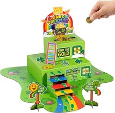 St. Patrick  s Day Leprechaun Trap Kit with Coin Drop Slot, Interactive Leprech