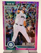 2026 Topps Series 1 Celebration Pink Confetti Cal Raleigh #140 Seattle Mariners