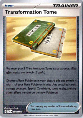 Transformation Tome 083/086 Reverse Holo Uncommon ME04: Chaos Rising NM