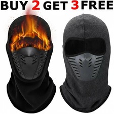 Balaclava Ski Full Face Mask Windproof Fleece Neck Warm for Winter Cold Weather