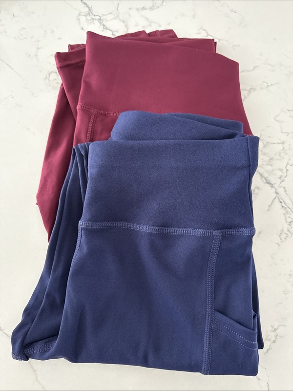 Womens Shape Retaining Pocketed Leggings 2 Pairs