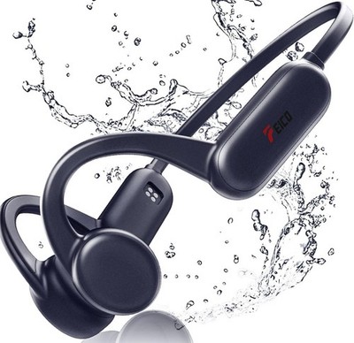 IN MP3 PLAYER 32GB MEMORY - FEICO PRO MAX BONE CONDUCTION HEADPHONES BUILT