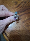 Vintage Size 11 Hand Made  Sterling Silver Ring Size11 Gems,Grapes