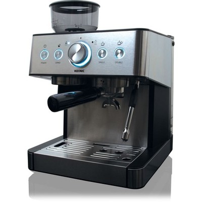 KOENIC KEM 21524 M Espressomaschine Edelstahl/Schwarz (15 bar)