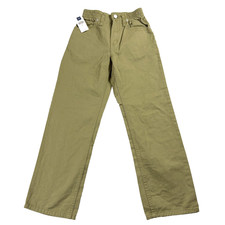 GAP Kids Pants Unisex Size 8 Olive Green Elastic Waist Classic New With Tags NWT