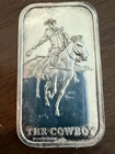 Vintage The COWBOY horse rifle Lincoln Mint 1 oz 999 FINE Silver art bar