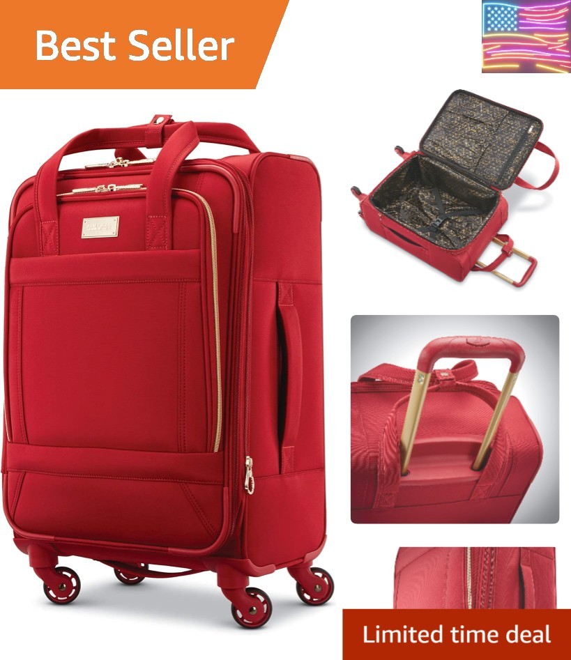 With Spinner Wheels, Red, Carry-on 21-inch | Ca...