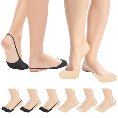 Salbsever 6 Pairs Ultra Low Cut Liner Socks Women Ball of Foot Cushion No Sho...