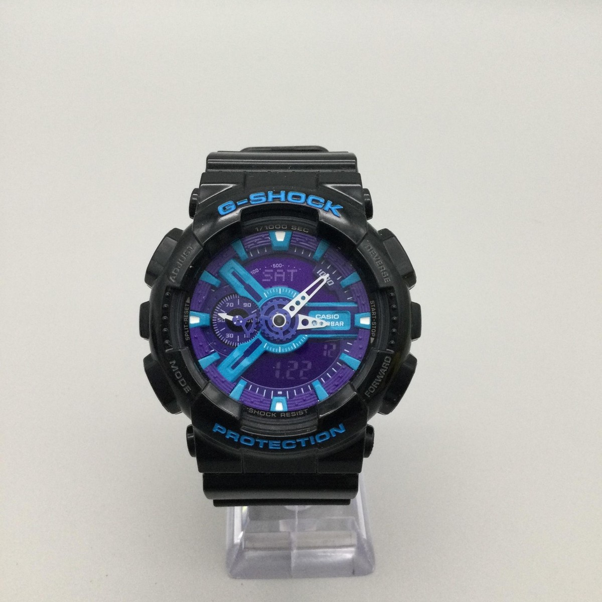Casio G-Shock 5146 GA-110HC Men Watch 51mm Blue Dial Ana Digi 200M