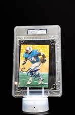Earl Campbell 1989 Date Goal Line H.O.F. Goal Line Art Ink / PSA Auto GEM MT 10