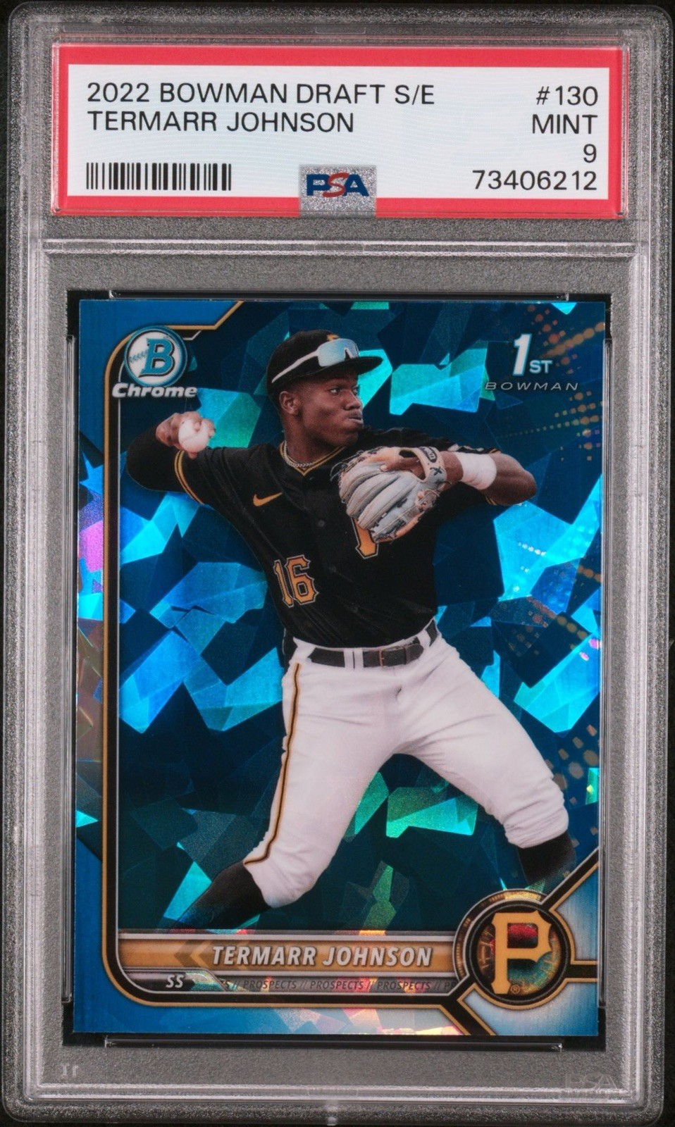 2022 Bowman Draft 1st Sapphire -  Termarr Johnson PSA 9 Pittsburgh Pirates