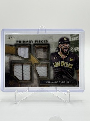 2025 Topps Museum Collection, Quad Relic  Fernando Tatís Jr. Padres  /49